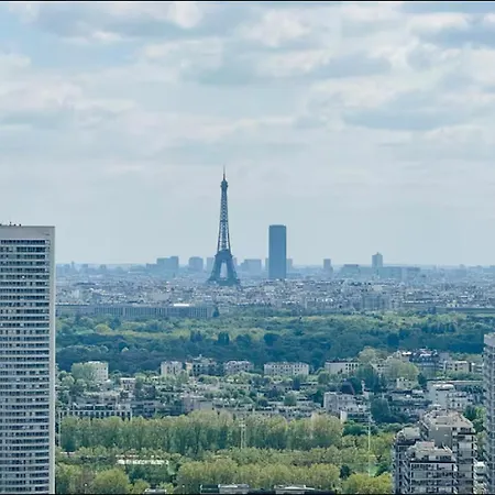 Apartment Paris La Defense Eiffel Tower Outlook Puteaux Extérieur photo
